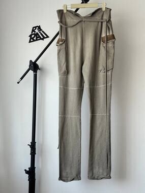 WLG by Giorgio Brato Wrap Cargo Pants Beige Made in Italy